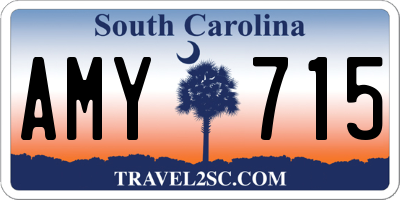SC license plate AMY715