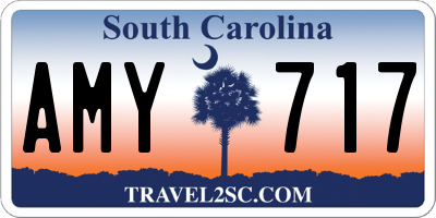 SC license plate AMY717