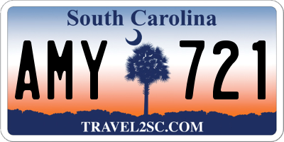 SC license plate AMY721