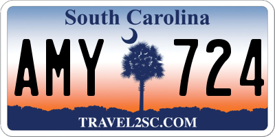 SC license plate AMY724