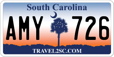 SC license plate AMY726