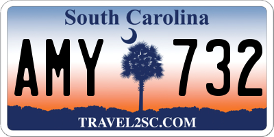 SC license plate AMY732