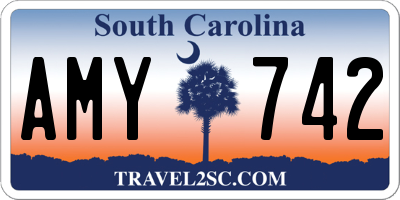 SC license plate AMY742