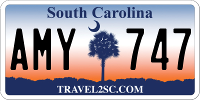 SC license plate AMY747