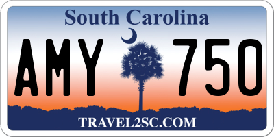 SC license plate AMY750