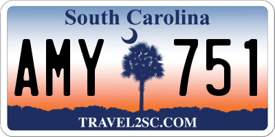 SC license plate AMY751