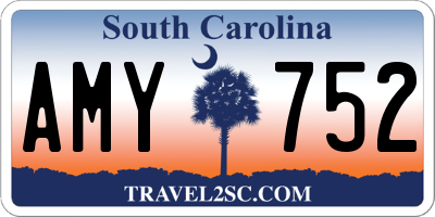 SC license plate AMY752