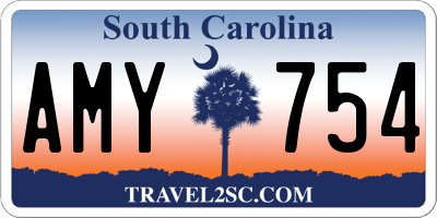 SC license plate AMY754