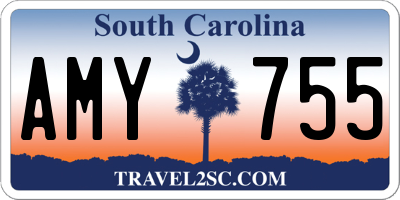 SC license plate AMY755
