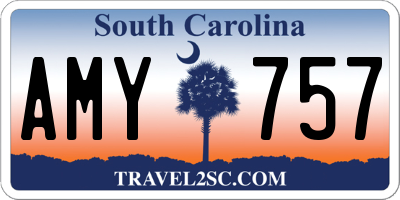 SC license plate AMY757
