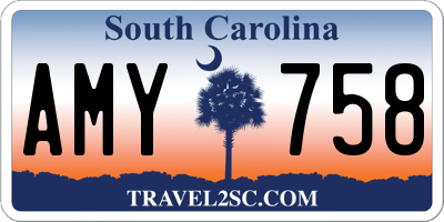 SC license plate AMY758