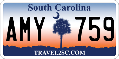 SC license plate AMY759