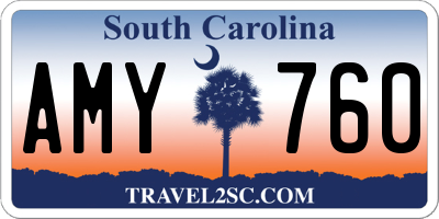SC license plate AMY760