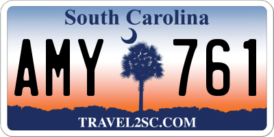 SC license plate AMY761