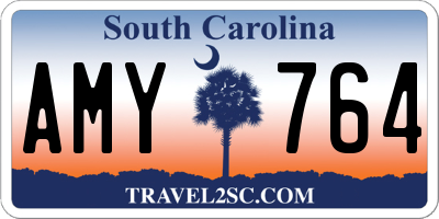 SC license plate AMY764