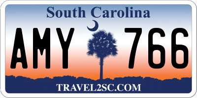 SC license plate AMY766