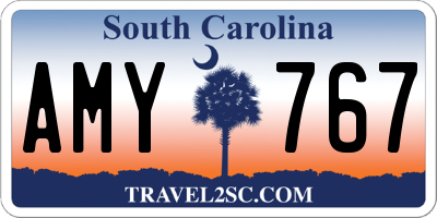 SC license plate AMY767