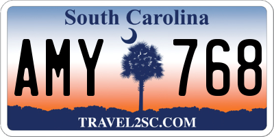 SC license plate AMY768