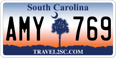 SC license plate AMY769