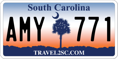 SC license plate AMY771
