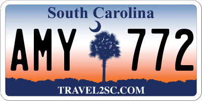 SC license plate AMY772