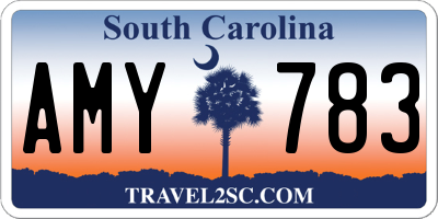 SC license plate AMY783