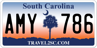 SC license plate AMY786