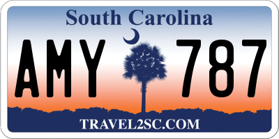 SC license plate AMY787