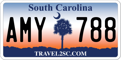 SC license plate AMY788