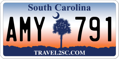 SC license plate AMY791