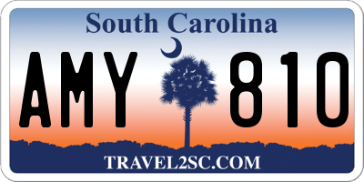 SC license plate AMY810