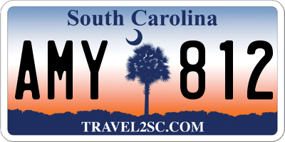 SC license plate AMY812