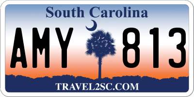 SC license plate AMY813