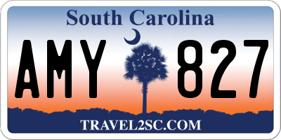 SC license plate AMY827