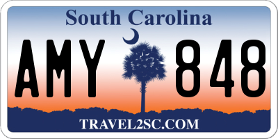 SC license plate AMY848