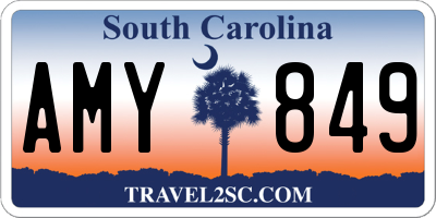 SC license plate AMY849