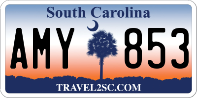 SC license plate AMY853