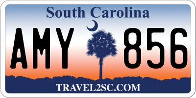 SC license plate AMY856
