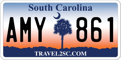 SC license plate AMY861