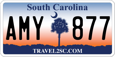 SC license plate AMY877