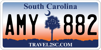 SC license plate AMY882
