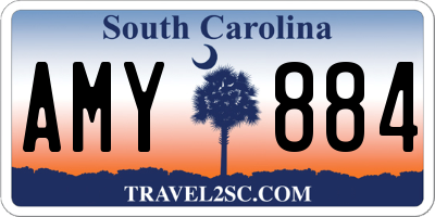 SC license plate AMY884