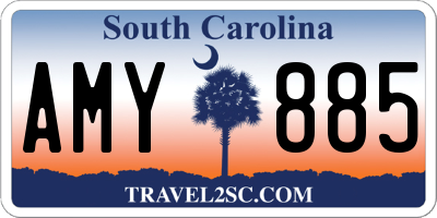 SC license plate AMY885