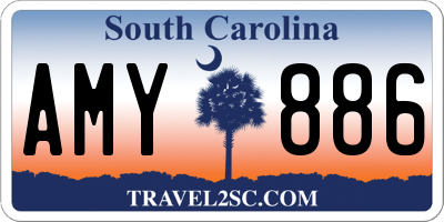 SC license plate AMY886