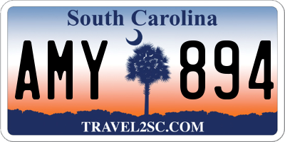 SC license plate AMY894