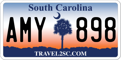 SC license plate AMY898