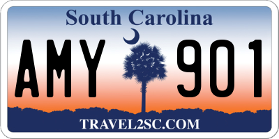 SC license plate AMY901
