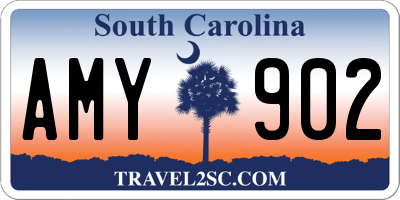 SC license plate AMY902