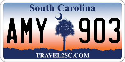 SC license plate AMY903