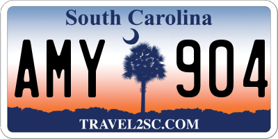 SC license plate AMY904
